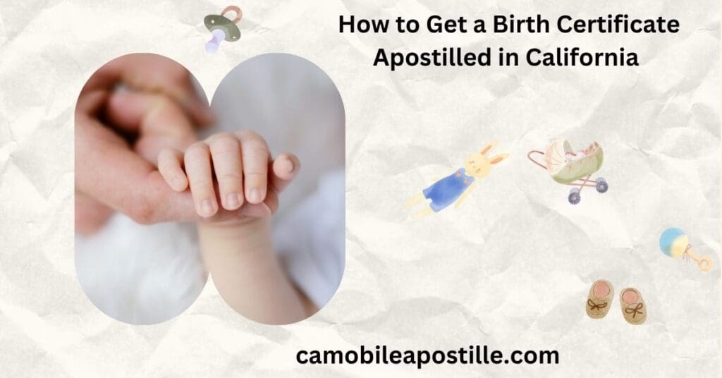 How to Get a Birth Certificate Apostilled in California